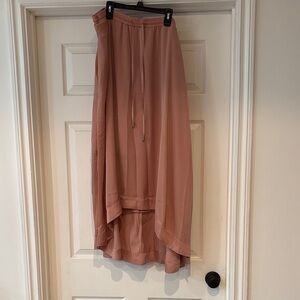 Banana Republic Blush High-Low Skirt